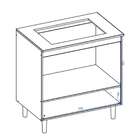 Balcão De Cozinha Para Cooktop 1 Gaveta Évora Rústico 11382 -