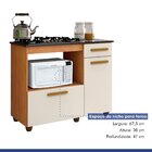 Balcão De Cozinha Para Cooktop 2 Portas 1 Gaveta 1 Nicho Para