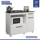 Balcão De Cozinha Para Cooktop 4 Bocas Violeta 2 Portas 1 Gav