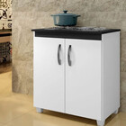 Balcão De Cozinha Para Cooktop 5 Bocas 2 Portas Fox Arte Móve