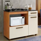 Balcão De Cozinha Para Cooktop 5 Bocas Violeta 2 Portas 1 Gav