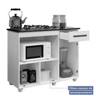 Balcão De Cozinha Para Cooktop 5 Bocas Violeta 2 Portas 1 Gav