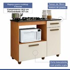 Balcão De Cozinha Para Cooktop 5 Bocas Violeta 2 Portas 1 Gav