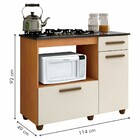 Balcão De Cozinha Para Cooktop 5 Bocas Violeta 2 Portas 1 Gav