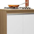 Balcão De Cozinha Para Cooktop 79cm Andréia Amêndoa/branco -