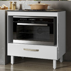 Balcao De Cozinha Para Cooktop 80 Cm Lumi Branco Nc1 - Ehd