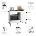 Balcão De Cozinha Para Cooktop E Forno Microondas Carla Branc