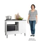 Balcão De Cozinha Para Cooktop E Forno Microondas Carla Branc