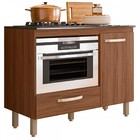 Balcão De Cozinha Para Cooktop Fit 1 Porta 1 Gaveta Carvalho