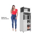 Balcão De Cozinha Para Forno E Fruteira Com 2 Cestos Branco