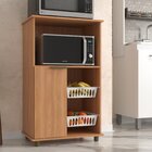 Balcão De Cozinha Para Forno E Fruteira Com 2 Cestos Freijó