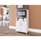 Balcão De Cozinha Para Forno E Microondas 2 Portas 2 Nichos T