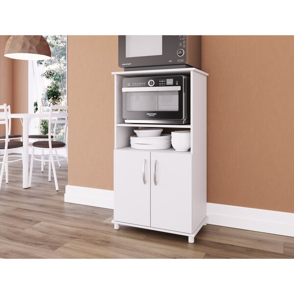 Balcão De Cozinha Para Forno E Microondas 2 Portas 2 Nichos T