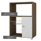 Balcão De Cozinha Para Micro-ondas - Porta E Cesta Para Fruta