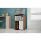 Balcão De Cozinha Para Micro-ondas - Porta E Cesta Para Fruta