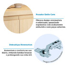 Balcão de Cozinha para Pia 100% MDF 3 Portas e 2 Gavetas sem