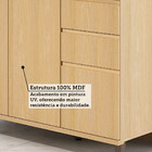 Balcão de Cozinha para Pia 100% MDF 3 Portas e 2 Gavetas sem
