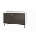 Balcão De Cozinha Para Pia 120 2 Portas E 3 Gavetas Bréscia G