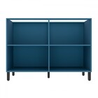 Balcão De Cozinha Para Pia 120 Cm 2 Portas Azul Orion - Édez