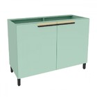 Balcão De Cozinha Para Pia 120 Cm 2 Portas Verde Bali - Édez