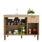 Balcão De Cozinha Para Pia 120 Cm Alana 3 Portas 1 Gaveta Dou