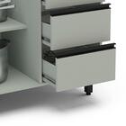 Balcão De Cozinha Para Pia 120 Cm Koya 2 Portas 3 Gavetas Ver