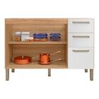 Balcão De Cozinha Para Pia 120 Cm Mad Versalhes 3 Portas 2 Ga