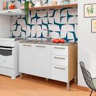 Balcão De Cozinha Para Pia 120 Cm Mad Versalhes 3 Portas 2 Ga