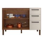 Balcão De Cozinha Para Pia 120 Cm Mad Versalhes 3 Portas 2 Ga