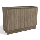 Balcão De Cozinha Para Pia 120 Cm Maxxi 2 Portas G745 Nogal -