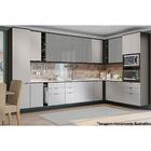 Balcão De Cozinha Para Pia 120 Cm Nox 2 Portas 3 Gavetas Onix