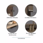 Balcão De Cozinha Para Pia 120cm 2 Portas E 3 Gavetas Sem Tam