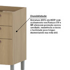 Balcão De Cozinha Para Pia 120cm 2 Portas E 3 Gavetas Sem Tam