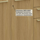 Balcão De Cozinha Para Pia 120cm 2 Portas E 3 Gavetas Sem Tam