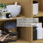 Balcão De Cozinha Para Pia 120cm 3 Portas Sem Tampo Elegance