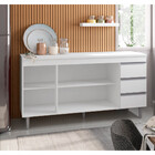 Balcão De Cozinha Para Pia 150cm 3 Gavetas Andreia - Ajl Move