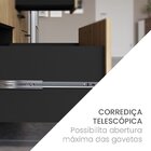 Balcão De Cozinha Para Pia 1 Porta Basculante 4 Gavetas 120cm