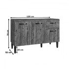 Balcão De Cozinha Para Pia 3 Portas 1 Gaveta Itauba - Irm Móv