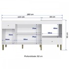 Balcão De Cozinha Para Pia 3 Portas 2 Gavetas Branco - Decibal