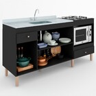 Balcão De Cozinha Para Pia 3 Portas 2 Gavetas Espaço Para For