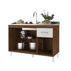 Balcão de Cozinha para Pia de 120cm Sem Tampo Suiça Fidelitá