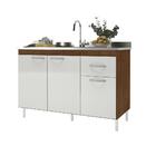 Balcão de Cozinha para Pia de 120cm Sem Tampo Suiça Fidelitá