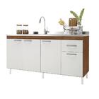 Balcão de Cozinha para Pia de 160cm Sem Tampo Suiça Fidelitá