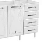 Balcão De Cozinha Para Pia Em Aço Star New 3 Portas 4 Gavetas