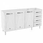 Balcão De Cozinha Para Pia Em Aço Star New 3 Portas 4 Gavetas