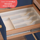 Balcão De Cozinha Para Pia Sálvia 2 Portas 3 Gavetas Freijó/a