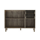 Balcão De Cozinha Para Pia Sem Tampo 120cm 3 Portas 2gavetas