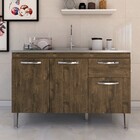 Balcão De Cozinha Para Pia Vieira 3 Portas 1 Gaveta Itaúba -