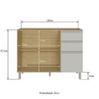 Balcão De Cozinha Pia Paris 2 Portas 3 Gavetas Em Mdf