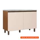 Balcão De Cozinha Porto 2 Pt Carvalho E Off White